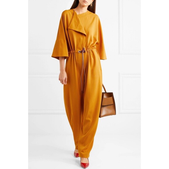 Roksanda Tamiko Jumpsuit Mustard Yellow Women’s Size 16 $1600 - Picture 1 of 15